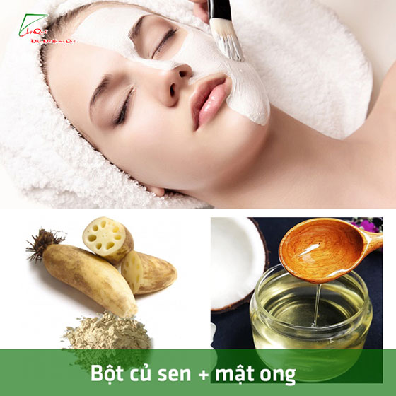 Bột củ sen nguyên chất dưỡng trắng da